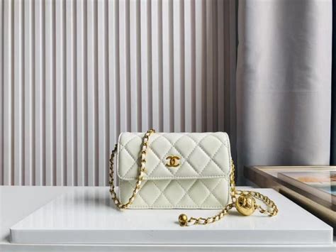 CHANEL Calfskin Quilted Mini Perfect Fit Flap White